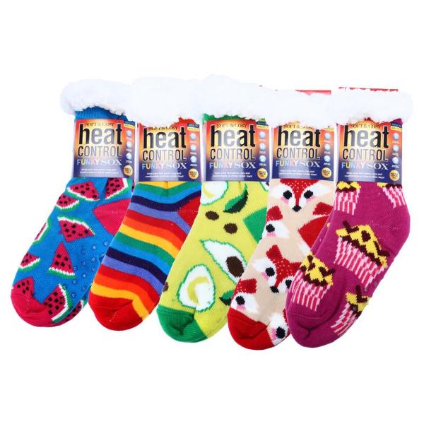Adults Heat Control Extra Thick Sherpa Socks