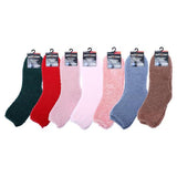 Load image into Gallery viewer, 12 Pack Womens Plain Microfibre Socks
