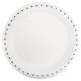 Load image into Gallery viewer, 18 Pack Large Round Holly Print Christmas Sugarcane Bagasse Plates - 23cm
