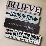 Load image into Gallery viewer, Rectangular Shape Farm House Designs Man Cave Metal Signs - 10cm x 40cm
