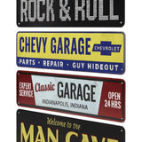 Load image into Gallery viewer, Rectangular Shape Assorted Designs Man Cave Metal Signs - 10cm x 40cm

