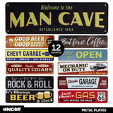 Load image into Gallery viewer, Rectangular Shape Assorted Designs Man Cave Metal Signs - 10cm x 40cm
