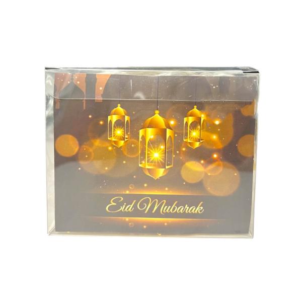 10 Gold Lantern Battery Operated Lights String - 200cm