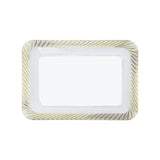 Load image into Gallery viewer, Oblong Serving Tray With Gold Edge - 28.5cm x 41cm
