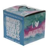 Load image into Gallery viewer, Ceramic Mummys Relaxing Coffee Mug With Fluffy Socks - 250ml
