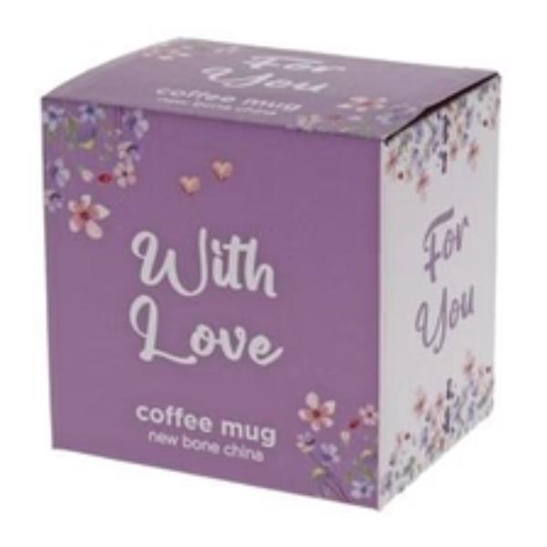 Best Mum Spring Floral Hearts Coffee Mug - 250ml
