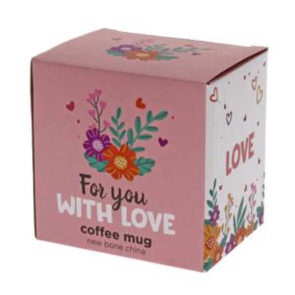 Best Grandma Ever Floral Hearts Coffee Mug - 250ml