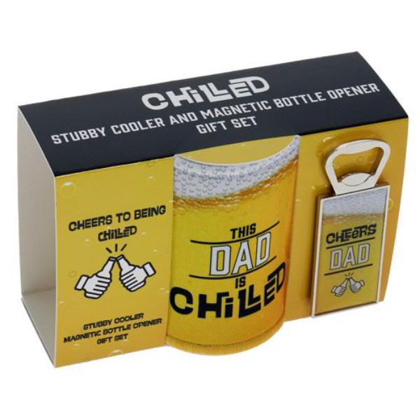 Dad Chilled Stubby Opener Pack