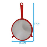 Load image into Gallery viewer, Red Handle Mesh Strainer - 17cm
