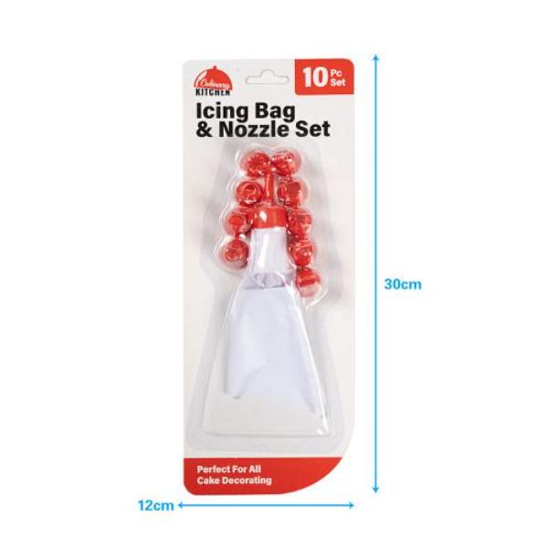 10 Pack Icing Bag - 24cm x 14cm