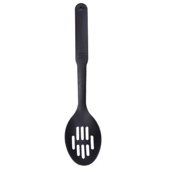 Black Nylon Slotted Spoon - 8cm x 32cm