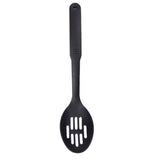 Load image into Gallery viewer, Black Nylon Slotted Spoon - 8cm x 32cm
