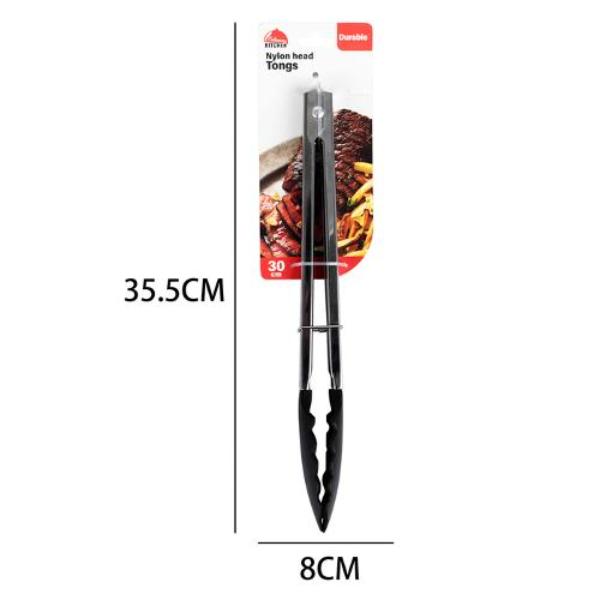 Black Nylon Head Tongs - 30cm