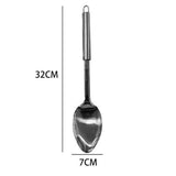 Load image into Gallery viewer, Stainless Steel Cooking Spoon - 8cm x 36cm
