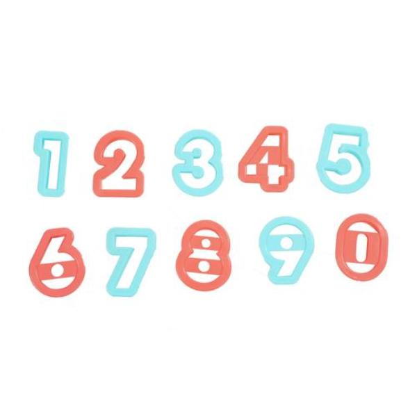 10 Pack Numbers Cookie Cutters