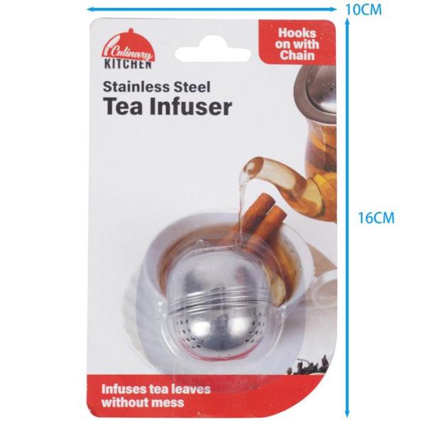 Stainless Steel Solid Tea Ball Infuser - 4cm x 13cm