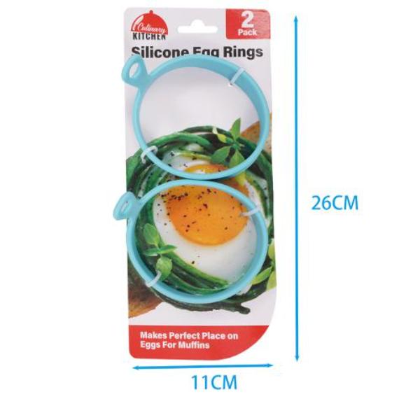 2 Pack Silicone Egg Rings