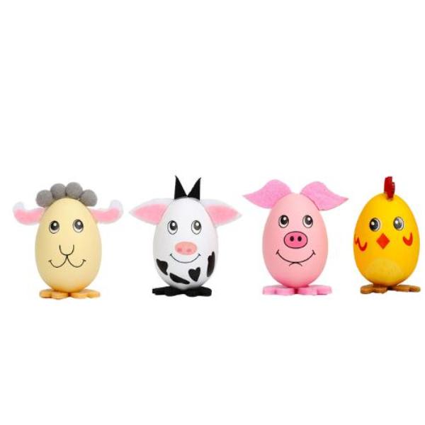 4 Pack Easter Farm Animals - 6cm