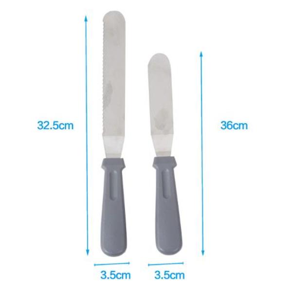 2 Pack Cake Pallet Knife Spreader