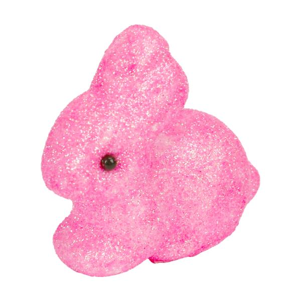 4 Pack Easter Glitter Bunny - 6cm x 6cm
