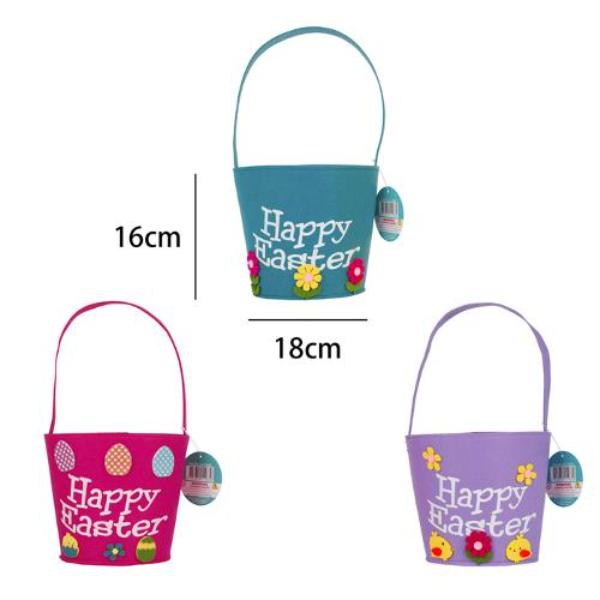 Easter Basket Felt - 18cm x 18cm