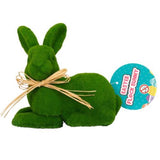 Load image into Gallery viewer, Green Easter Flock Bunny - 12cm x 8cm x 19cm
