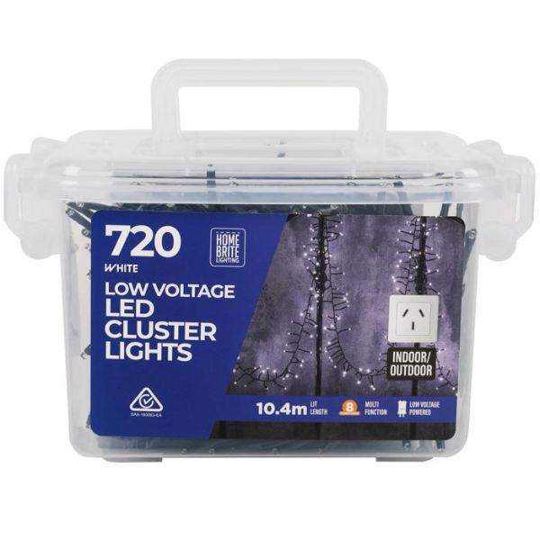 720 Pack White Led Cluster Light - 10.4m