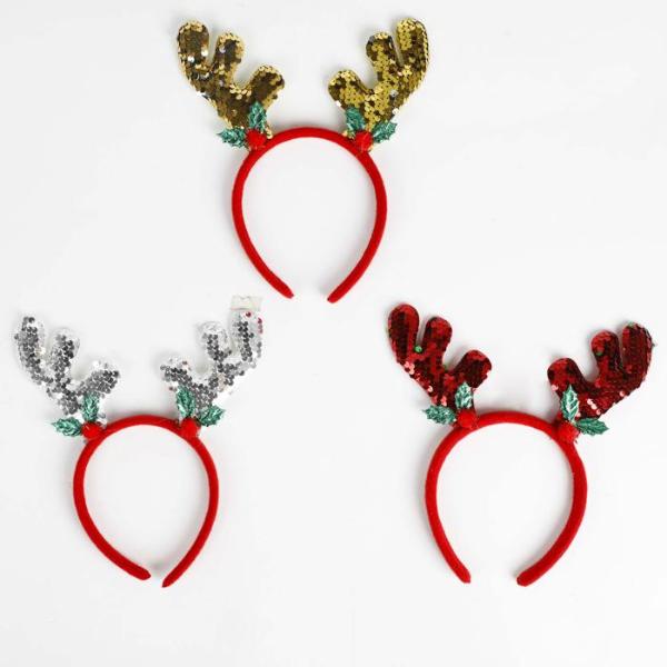 Sequin Reindeer Headband