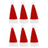 Load image into Gallery viewer, 6 Pack Santa Hats - 8cm x 4cm
