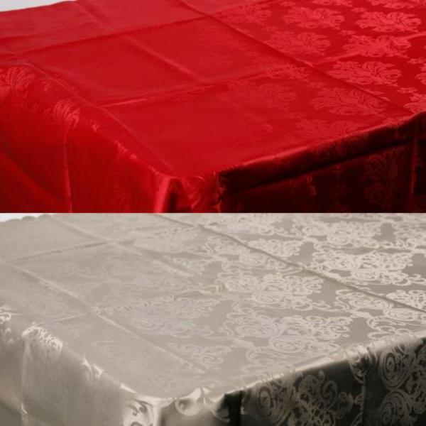 Assorted Damask Table Cloth - 150cm x 225cm