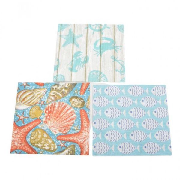 20 Pack 3 PLY Printed Paper Napkins - 33cm