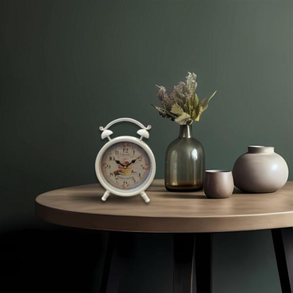 Metal Table Clock - 16cm