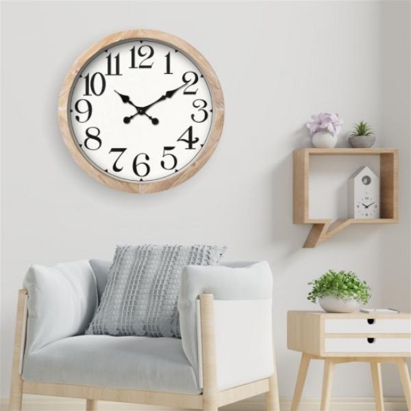 Wood Wall Clock - 60cm