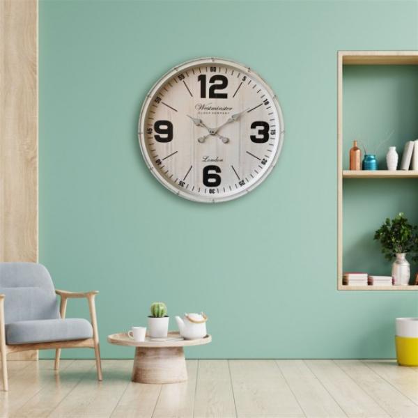 Round Wall Clock - 76cm x 76cm x 7.7cm