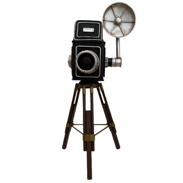 Metal Camera With Stand - 15cm x 18cm x 37cm