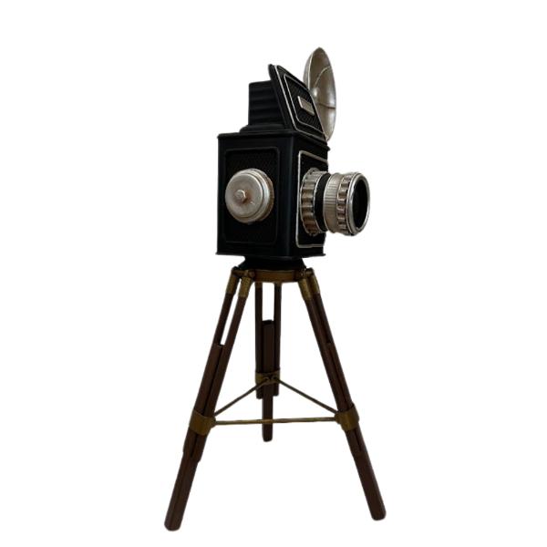 Metal Camera With Stand - 15cm x 18cm x 37cm