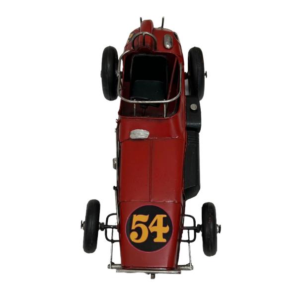Metal Red Racing Car - 32cm x 13cm x 9cm