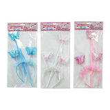Load image into Gallery viewer, Assorted Butterfly Wand And Headband Set
