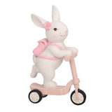 Load image into Gallery viewer, 2A POLYRESIN BUNNY ON SCOOTER 10.3X5X16CM
