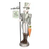 Load image into Gallery viewer, POLYRESIN NUTCRACKER BUNNY 23.5X12X65CM
