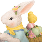 Load image into Gallery viewer, BUNNY ON VESPA W/EGGS POLYRESIN 48X18.5X43CM
