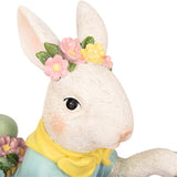Load image into Gallery viewer, BUNNY ON VESPA W/EGGS POLYRESIN 48X18.5X43CM
