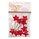 Load image into Gallery viewer, 9 Pack Red Stars - 9.5cm
