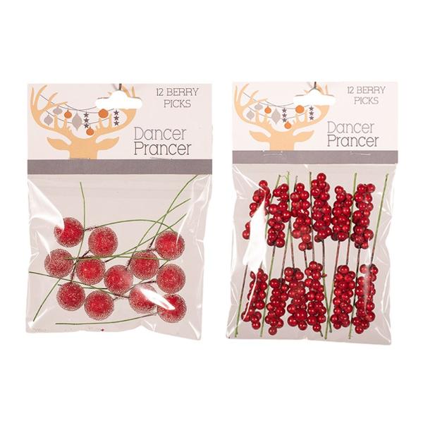 12 Pack Berry Picks - 7cm x 9cm