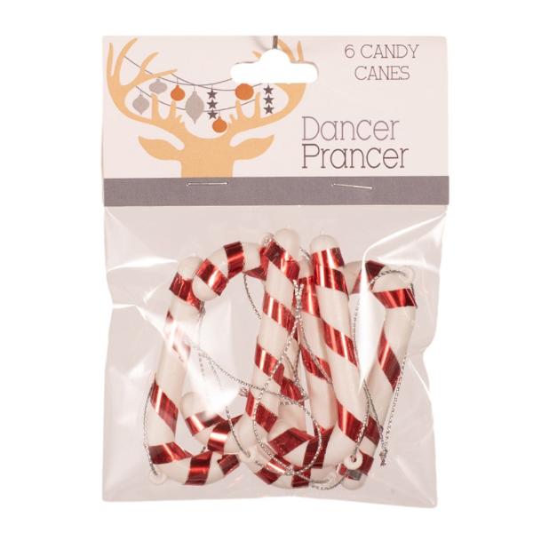 6 Pack Candy Canes - 7cm