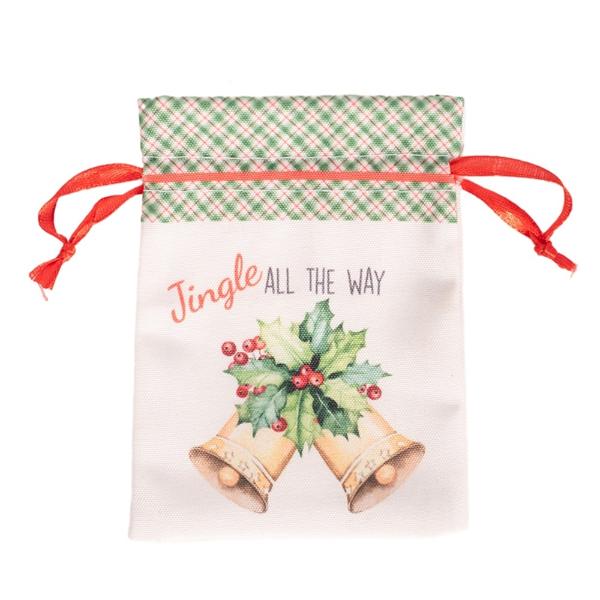 Jingle Bells Mini Pouch - 10cm x 14cm