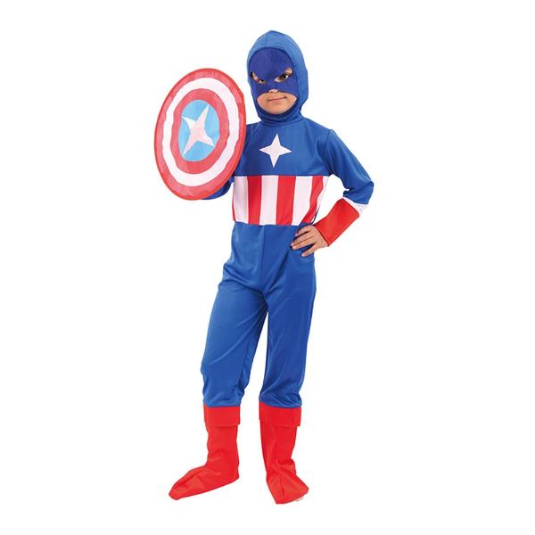 Super Hero Captain America Boy Costume - 9 - 10 Years