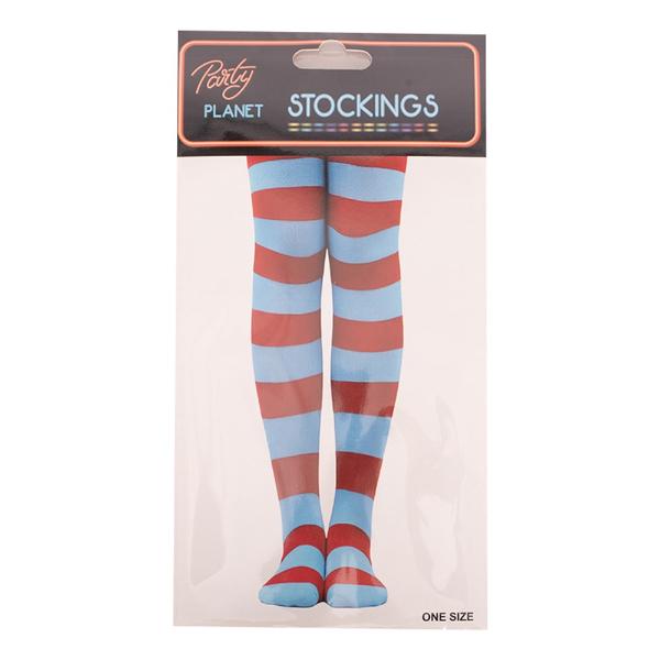 Girl Thing 1 & 2 Striped Stockings
