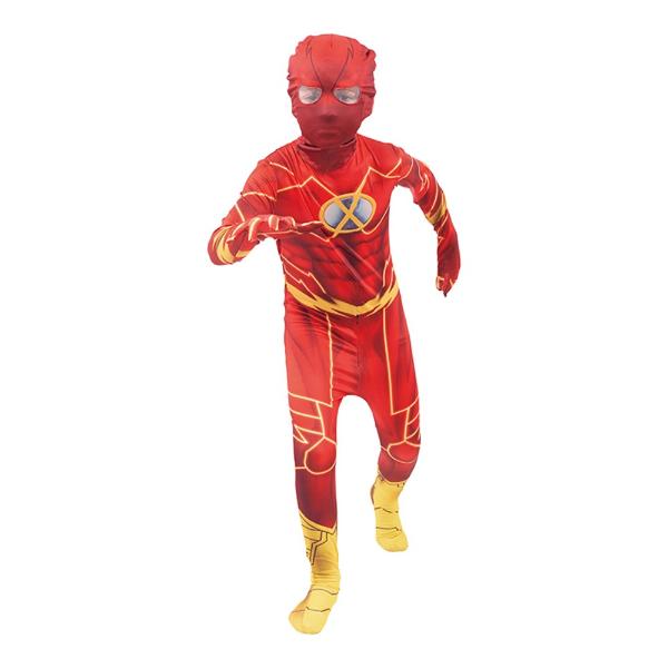 Superhero Flash Boys Costume - 7 - 8 Years