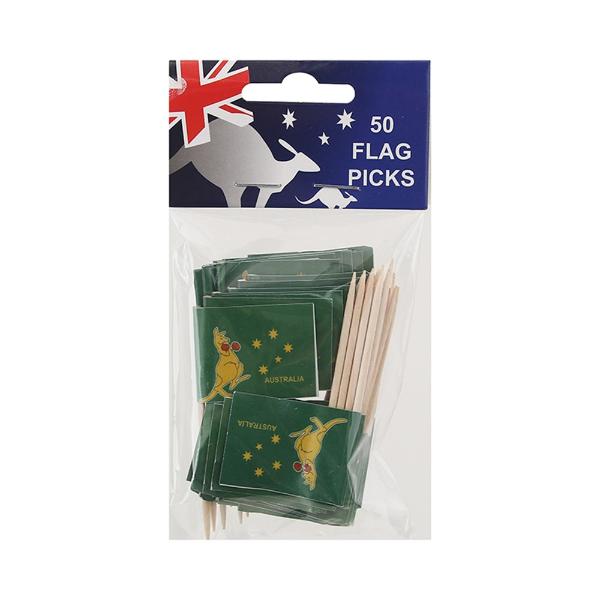 50 Pack Boxing Kangaroo Flag Picks